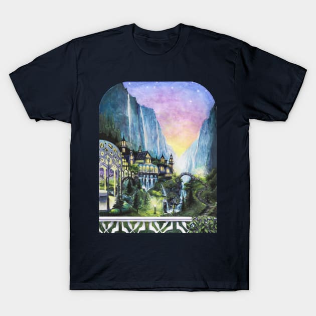 oasis among the cliffs T-Shirt by Haptica